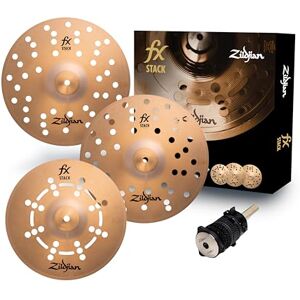 Zildjian FX Stacks 12” Cymbal Stack – Customisable FX Cymbals with Bright to Trashy Tones – Ideal for Trap & Experimental Styles – Includes Cymbolt Mount – Modular Bronze Cymbals- FXSTK12 Zildjian FX Stacks 12” Cymbal Stack – Customisable FX Cymbals with Bright to Trashy Tones – Ideal for Trap & Experimental Styles – Includes Cymbolt Mount – Modular Bronze Cymbals- FXSTK12