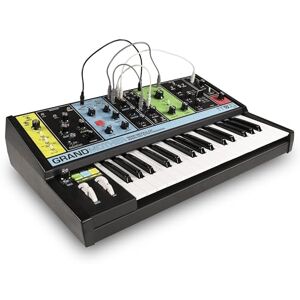 MOOG Grandmother Semi-Modular Analog Keyboard Synthesizer with 32 Keys, Built-In Arpeggiator, Sequencer and Spring Reverb Tank MOOG Grandmother Semi-Modular Analog Keyboard Synthesizer with 32 Keys, Built-In Arpeggiator, Sequencer and Spring Reverb Tank
