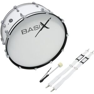GEWA Marching Bassdrum, Marching Drum 26 x 12", wooden shell white, incl. carrying strap and mallet GEWA Marching Bassdrum, Marching Drum 26 x 12", wooden shell white, incl. carrying strap and mallet
