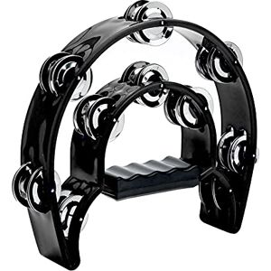 Musfunny Tambourine Double Row Metal Jingles Hand Held Percussion Half-Moon Tambourines Musical Instrument Gifts for Kids, Adults, Party Black Musfunny Tambourine Double Row Metal Jingles Hand Held Percussion Half-Moon Tambourines Musical Instrument Gifts for Kids, Adults, Party Black
