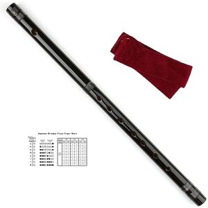 SUTILA Japanese Shinobue Flute 7/8 Hon Handmade Bamboo Flute Musical Instrument (Black 7Hon) SUTILA Japanese Shinobue Flute 7/8 Hon Handmade Bamboo Flute Musical Instrument (Black 7Hon)