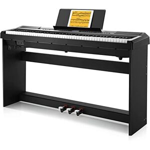 Donner Digital Piano Keyboard Weighted 88 Keys with Piano Stand, Beginner Home Electric Piano with Furniture Stand and Triple Pedal, DEP-20 Real Piano Touch Donner Digital Piano Keyboard Weighted 88 Keys with Piano Stand, Beginner Home Electric Piano with Furniture Stand and Triple Pedal, DEP-20 Real Piano Touch