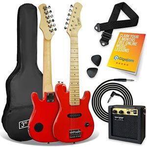 3rd Avenue 1/4 Size Kids Electric Guitar Pack for Junior Beginners 6 Months FREE Lessons, 5W Portable Amp, Cable, Bag, Picks and Strap Red 3rd Avenue 1/4 Size Kids Electric Guitar Pack for Junior Beginners 6 Months FREE Lessons, 5W Portable Amp, Cable, Bag, Picks and Strap Red