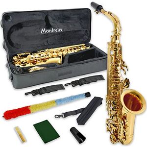 Montreux Student Eb Alto Saxophone for Beginners with Lightweight Protective Carry Case, Mouthpiece, Reed, Sling, Pad Saver Lacquer Brass, High F# Key, E Flat Montreux Student Eb Alto Saxophone for Beginners with Lightweight Protective Carry Case, Mouthpiece, Reed, Sling, Pad Saver Lacquer Brass, High F# Key, E Flat