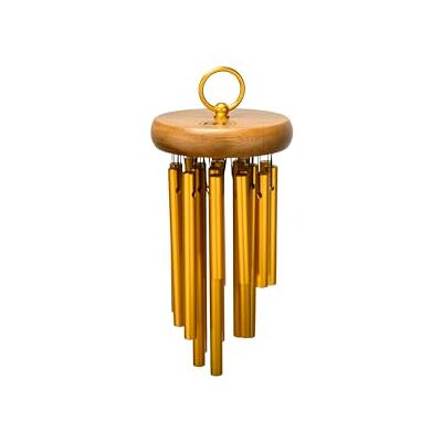 Meinl Percussion Hand Held Chimes Medium-Large Musical Instrument with 18 Sound Bars Hand-Played With Holding Ring Aluminum, Gold (CH-H18) Meinl Percussion Hand Held Chimes Medium-Large Musical Instrument with 18 Sound Bars Hand-Played With Holding Ring Aluminum, Gold (CH-H18)