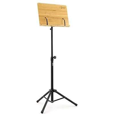 Theodore T-OMS-02 Bamboo Music Stand with Tripod Base Orchestral Wooden Theodore T-OMS-02 Bamboo Music Stand with Tripod Base Orchestral Wooden