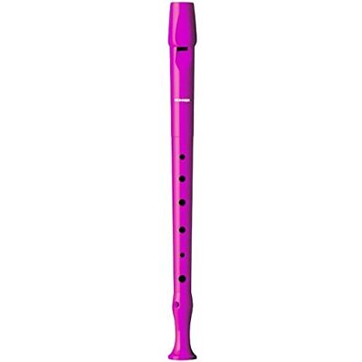 Hohner C-Soprano Recorder 1 Part Plastic German PB Hot Pink B95084PI Hohner C-Soprano Recorder 1 Part Plastic German PB Hot Pink B95084PI