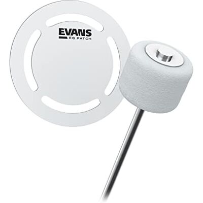 Evans EQPAF1 AF Single Pedal Patch ,White Evans EQPAF1 AF Single Pedal Patch ,White