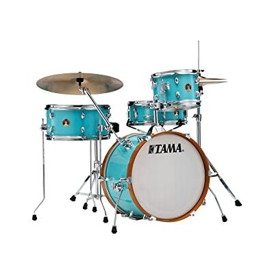 TAMA LJK48H4-AQB Club-JAM 4-Piece Complete Drum Kit 18" Bass Drum Poplar Shells with Hardware Package Aqua Blue TAMA LJK48H4-AQB Club-JAM 4-Piece Complete Drum Kit 18" Bass Drum Poplar Shells with Hardware Package Aqua Blue