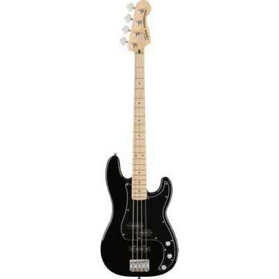 Fender Squier by Affinity Precision Bass PJ Beginner Guitar, Black P-Bass neck & J-Bass bridge pickups, wide tone range, beginner electric bass guitar, free virtual lessons included Fender Squier by Affinity Precision Bass PJ Beginner Guitar, Black P-Bass neck & J-Bass bridge pickups, wide tone range, beginner electric bass guitar, free virtual lessons included