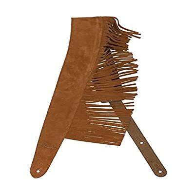 Fender Suede Fringe Guitar Strap, Brown, 2.5" for Guitar and Bass Fender Suede Fringe Guitar Strap, Brown, 2.5" for Guitar and Bass