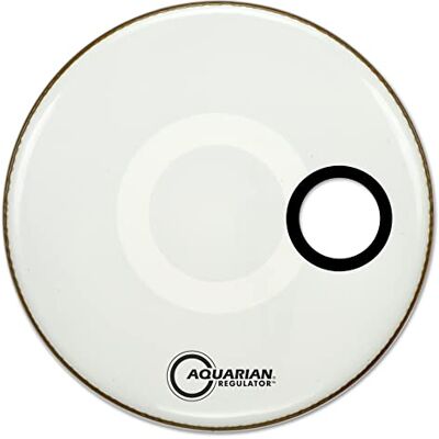 AQUARIAN DRUMHEADS Aquarian RSM22W Regulator Series 22 inch Drumhead Black W/Ring AQUARIAN DRUMHEADS Aquarian RSM22W Regulator Series 22 inch Drumhead Black W/Ring
