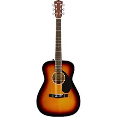 Fender CC-60S Concert Acoustic Guitar, Walnut Fingerboard, Sunburst, Comes with Free Virtual Lessons Fender CC-60S Concert Acoustic Guitar, Walnut Fingerboard, Sunburst, Comes with Free Virtual Lessons