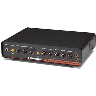 Hartke TX300 300-watt Class-D bass amplifier for stage, studio and rehearsal room with shape EQ, compressor and XLR output Hartke TX300 300-watt Class-D bass amplifier for stage, studio and rehearsal room with shape EQ, compressor and XLR output