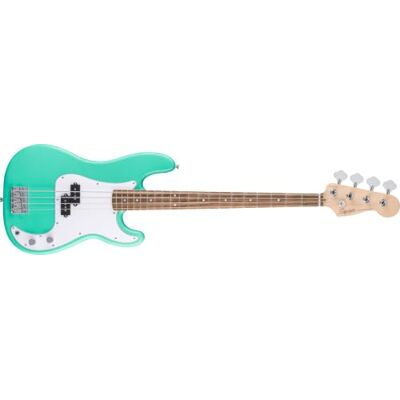 Fender Squier by Debut Precision Bass Guitar, Beginner, Sea Foam Green Starter electric bass guitar, free lessons included, 2-year warranty, satin urethane finish, ideal for beginners Fender Squier by Debut Precision Bass Guitar, Beginner, Sea Foam Green Starter electric bass guitar, free lessons included, 2-year warranty, satin urethane finish, ideal for beginners