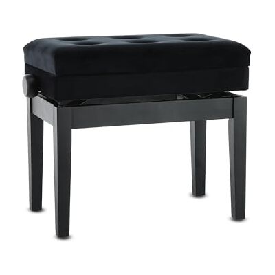 GEWA Piano Bench Deluxe Compartment, black matte, with sheet music compartment GEWA Piano Bench Deluxe Compartment, black matte, with sheet music compartment