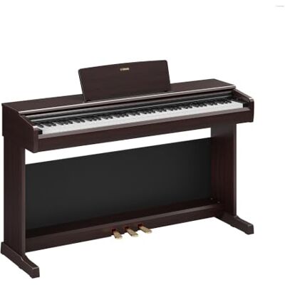 Yamaha ARIUS YDP-146 Digital Piano – 88 Weighted Keys GHS Keyboard, CFX Concert Grand Voice, 8W Stereo Speakers, Bluetooth, 3 Pedals, Ideal for Home and Beginners – Rosewood Yamaha ARIUS YDP-146 Digital Piano – 88 Weighted Keys GHS Keyboard, CFX Concert Grand Voice, 8W Stereo Speakers, Bluetooth, 3 Pedals, Ideal for Home and Beginners – Rosewood