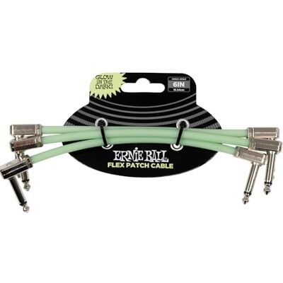 Ernie Ball Flex Patch Cable 6in Glow in Dark 3 Pack Ernie Ball Flex Patch Cable 6in Glow in Dark 3 Pack