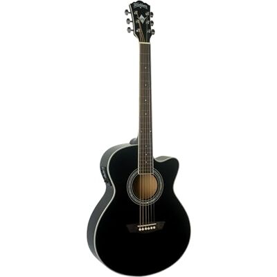 Washburn EA12B Festive Series Mini Jumbo Cutaway Acoustic Electric Guitar Washburn EA12B Festive Series Mini Jumbo Cutaway Acoustic Electric Guitar