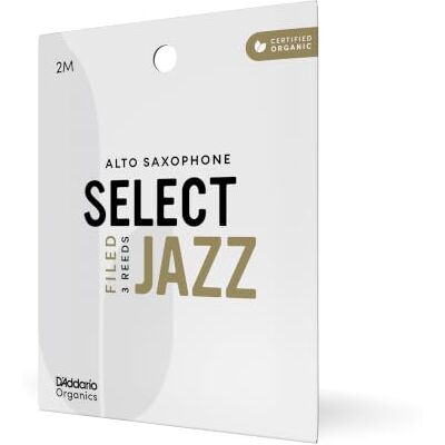 D'Addario Organic Select Jazz Filed Alto Sax Reeds 2 Medium, 3-Pack Organic Select Jazz alto sax reeds deliver focused tone, flexible response, strong projection and consistent jazz performanc. D'Addario Organic Select Jazz Filed Alto Sax Reeds 2 Medium, 3-Pack Organic Select Jazz alto sax reeds deliver focused tone, flexible response, strong projection and consistent jazz performanc.