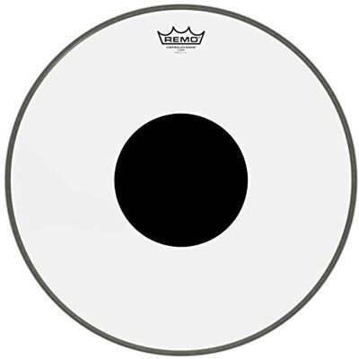 REMO drumhead CS Ambassador Transparent with Black Dot on head top bass drum 18" CS-1318-10 REMO drumhead CS Ambassador Transparent with Black Dot on head top bass drum 18" CS-1318-10