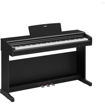 Yamaha ARIUS YDP-146 Digital Piano – 88 Weighted Keys GHS Keyboard, CFX Concert Grand Voice, 8W Stereo Speakers, Bluetooth, 3 Pedals, Ideal for Home and Beginners – Black Yamaha ARIUS YDP-146 Digital Piano – 88 Weighted Keys GHS Keyboard, CFX Concert Grand Voice, 8W Stereo Speakers, Bluetooth, 3 Pedals, Ideal for Home and Beginners – Black