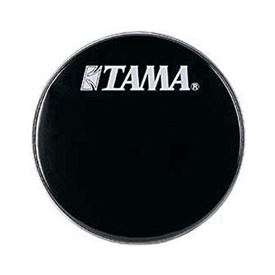 TAMA BK24BMWS Bass Drum Front Head 24" Black with Logo TAMA BK24BMWS Bass Drum Front Head 24" Black with Logo