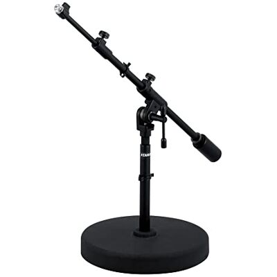 TAMA MS736RELBK Iron Works Studio Series Round Base Low Profile Boom Microphone Stand Heavy Cast Base with Telescoping Iron-Core Boom Black TAMA MS736RELBK Iron Works Studio Series Round Base Low Profile Boom Microphone Stand Heavy Cast Base with Telescoping Iron-Core Boom Black