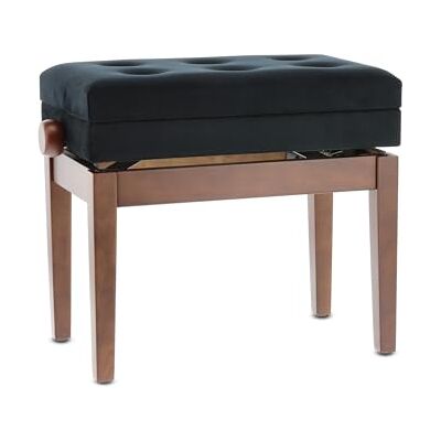 GEWA Piano Bench Deluxe Compartment, walnut matte, with sheet music compartment GEWA Piano Bench Deluxe Compartment, walnut matte, with sheet music compartment
