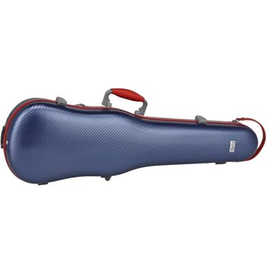 GEWA Violin Shaped Case Fun Series Polycarbonate 4/4-1/2 Size Blue/Red, Interior Black, 2 Removable Backpack Straps, Accessory Pocket, Padded Suspension, Additional Side Handle GEWA Violin Shaped Case Fun Series Polycarbonate 4/4-1/2 Size Blue/Red, Interior Black, 2 Removable Backpack Straps, Accessory Pocket, Padded Suspension, Additional Side Handle