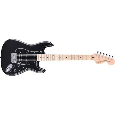 Fender Squier by Affinity Series Stratocaster Junior HSS, Maple Fingerboard, Metallic Black Fender Squier by Affinity Series Stratocaster Junior HSS, Maple Fingerboard, Metallic Black