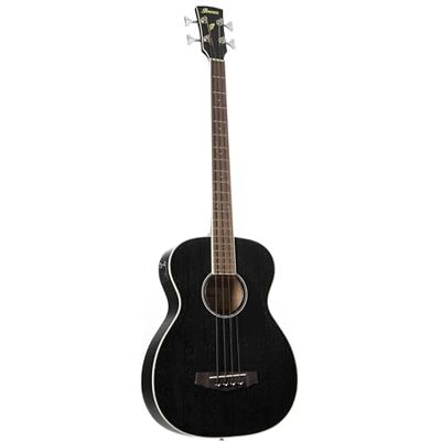 Ibanez PCBE14MH-WK Acoustic Bass Guitar Weathered Black Ibanez PCBE14MH-WK Acoustic Bass Guitar Weathered Black