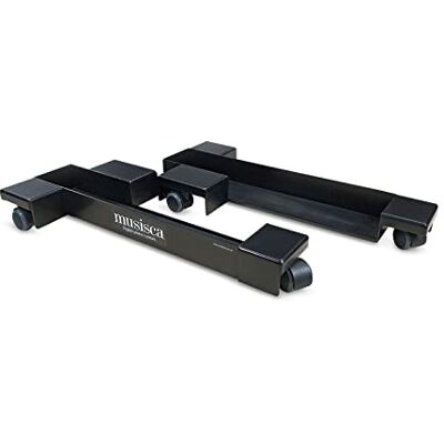 Musisca CASTOR-GLIDE Digital Piano Castors Black Musisca CASTOR-GLIDE Digital Piano Castors Black