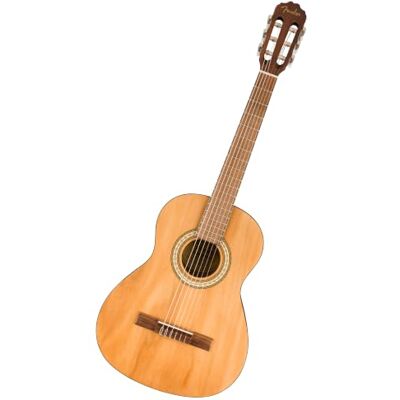 Fender CN-25 Classical Acoustic Guitar, Nylon String, 3/4 Size, Natural Ideal beginner classical guitar, short scale nylon strings, 3/4 size for children, walnut fingerboard, easy playability Fender CN-25 Classical Acoustic Guitar, Nylon String, 3/4 Size, Natural Ideal beginner classical guitar, short scale nylon strings, 3/4 size for children, walnut fingerboard, easy playability