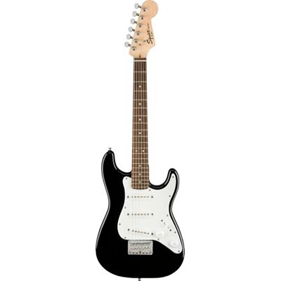 Fender Squier by Mini Stratocaster Kids Beginner Electric Guitar, Black Fender Squier by Mini Stratocaster Kids Beginner Electric Guitar, Black