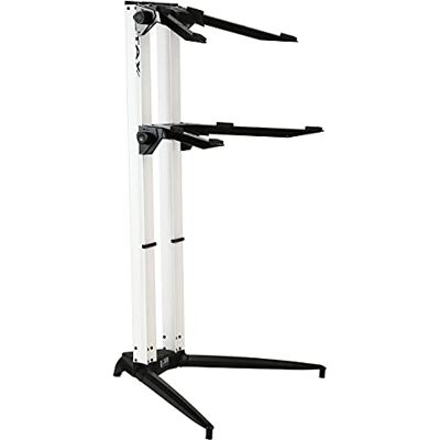 STAY MUSIC STAY 2 Tier Piano Standing Stand White STAY MUSIC STAY 2 Tier Piano Standing Stand White