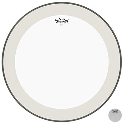 REMO Powerstroke 4 Transparent Bass Drum Head 24 Inches P4-1324-C2 REMO Powerstroke 4 Transparent Bass Drum Head 24 Inches P4-1324-C2