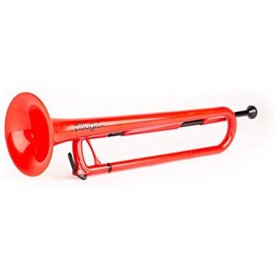 PINSTRUMENTS pBugle Plastic Bugle Beginner Starter Kids Bb Cavalry Trumpet with 7C Plastic Mouthpiece Red PINSTRUMENTS pBugle Plastic Bugle Beginner Starter Kids Bb Cavalry Trumpet with 7C Plastic Mouthpiece Red