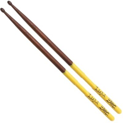 Zildjian Artist Series Hickory Drumsticks Trilok Gurtu Wood Tip Walnut Stain Yellow DIP Natural Zildjian Artist Series Hickory Drumsticks Trilok Gurtu Wood Tip Walnut Stain Yellow DIP Natural