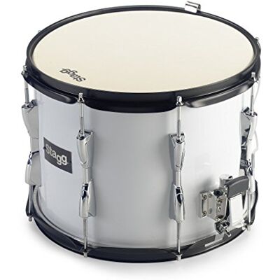Stagg 22088 13 x 10-Inch Marching Snare Drum White Stagg 22088 13 x 10-Inch Marching Snare Drum White