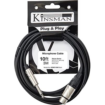 Kinsman Deluxe Mono Microphone Cable ~ 10ft/3m Kinsman Deluxe Mono Microphone Cable ~ 10ft/3m