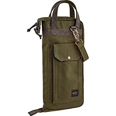 Meinl Percussion Meinl Cymbals Drumstick Bag — Waxed Canvas Collection — for Sticks, Mallets, Brushes and Rods, Heavy-Duty Fabric with Shoulder Strap Plus Floor Tom Hooks, 2-Year Warranty (MWSGR) Meinl Percussion Meinl Cymbals Drumstick Bag — Waxed Canvas Collection — for Sticks, Mallets, Brushes and Rods, Heavy-Duty Fabric with Shoulder Strap Plus Floor Tom Hooks, 2-Year Warranty (MWSGR)