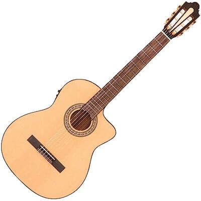 Santos Martinez Preludio Cutaway Electro-Classic Guitar Natural High Gloss, SM450CE Santos Martinez Preludio Cutaway Electro-Classic Guitar Natural High Gloss, SM450CE