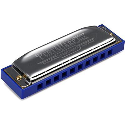 Hohner Pentaharp Harmonica, Key of G Minor, Stainless steel (M21BX-GM) Hohner Pentaharp Harmonica, Key of G Minor, Stainless steel (M21BX-GM)