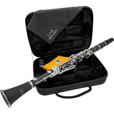 L.A.RIPAMONTI L.A.R. Milano Italy By Ripamonti Bb Clarinet (Bb), Boehm System, ABS Resin Body, Silver Keys, Complete Case with Studio Accessories L.A.RIPAMONTI L.A.R. Milano Italy By Ripamonti Bb Clarinet (Bb), Boehm System, ABS Resin Body, Silver Keys, Complete Case with Studio Accessories