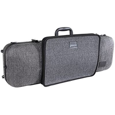 GEWA Violinkoffer Bio I S, Bio Flachs Schale, gepolsterte Schwebelagerung, grau, innen Samt schwarz, mit Notentasche und Seitengriff 4/4 GEWA Violinkoffer Bio I S, Bio Flachs Schale, gepolsterte Schwebelagerung, grau, innen Samt schwarz, mit Notentasche und Seitengriff 4/4