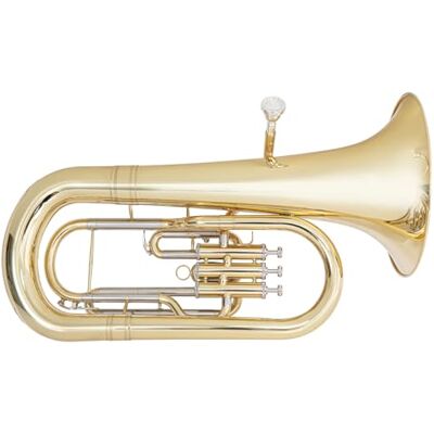 ODYSSEY OEP1000 Debut 'Bb' Euphonium Outfit with Deluxe Case & Accessory Kit Instrument with Gold Lacquered Brass Body & Monel Pistons Ideal for Beginners and Professionals ODYSSEY OEP1000 Debut 'Bb' Euphonium Outfit with Deluxe Case & Accessory Kit Instrument with Gold Lacquered Brass Body & Monel Pistons Ideal for Beginners and Professionals