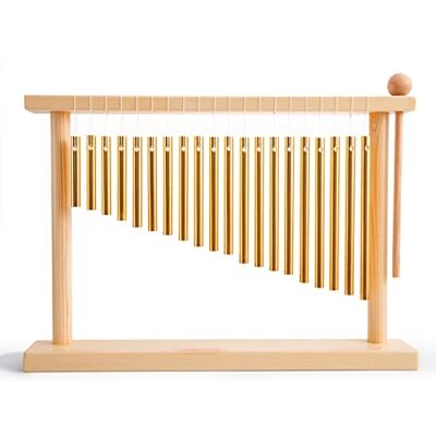 ENNBOM 20 Note Chime Wind Chime 20 Bars Instrument Percussion With Mallet (Gold) ENNBOM 20 Note Chime Wind Chime 20 Bars Instrument Percussion With Mallet (Gold)