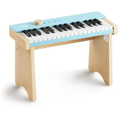 Eastar Kido Kids Piano Keyboard, 32 Keys Digital Piano for Kids, Music Educational Instrument for Beginner, Mini Wood Keyboard Piano for Toddler, Included Stand, Light Blue Eastar Kido Kids Piano Keyboard, 32 Keys Digital Piano for Kids, Music Educational Instrument for Beginner, Mini Wood Keyboard Piano for Toddler, Included Stand, Light Blue