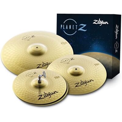 Zildjian ZP4PK Planet Z Series Complete Cymbal Pack 14" Hi-Hats, 16" Crash, 20" Ride Zildjian ZP4PK Planet Z Series Complete Cymbal Pack 14" Hi-Hats, 16" Crash, 20" Ride